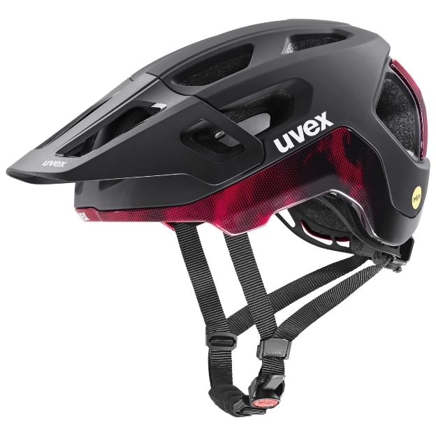 Obrázok z UVEX HELMA REACT MIPS BLACK-RUBY RED