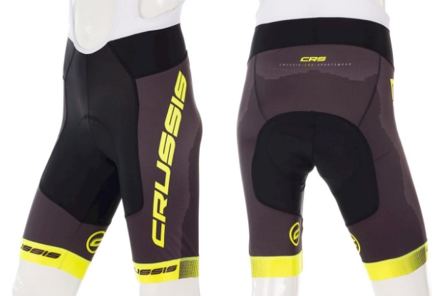 Obrázok z Crussis  Cyklistické kraťasy se šlemi CRUSSIS, černá/žlutá