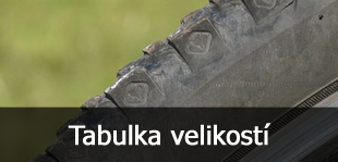 Tabulka velikostí kola